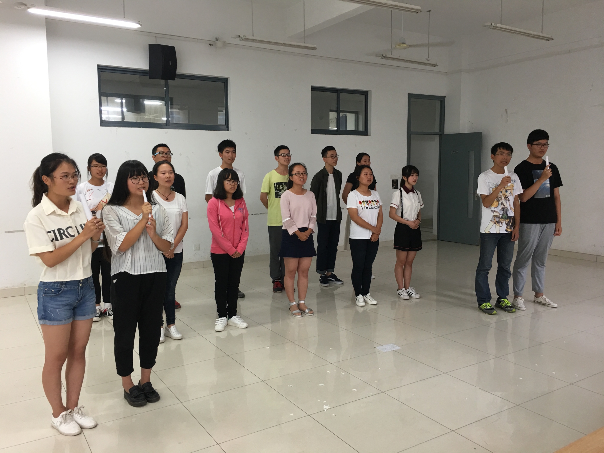 我院进行2016级迎新晚会第二次彩排